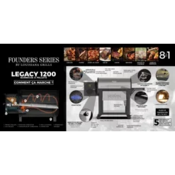Barbecue à Pellets LG1200FL Legacy LOUISIANA -Weber Pas Cher Barbecues Magasin barbecue a pellets lg1200fl louisiana 5