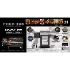 Barbecue à Pellets LG800FL Legacy LOUISIANA 13 Barbecue à Pellets LG800FL Legacy LOUISIANA -Weber Pas Cher Barbecues Magasin barbecue a pellets lg800fl louisiana 6