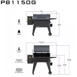 Barbecue à Pellets Navigator 1150 PIT BOSS 9 Barbecue à Pellets Navigator 1150 PIT BOSS -Weber Pas Cher Barbecues Magasin barbecue a pellets navigator 1150g 4