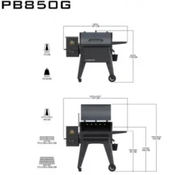 Barbecue à Pellets Navigator 850 PIT BOSS -Weber Pas Cher Barbecues Magasin barbecue a pellets navigator 850g 2