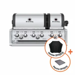 Barbvecue Gaz Encastrable (Built-In) Imperial S 690 Avec Réchaud BROIL KING -Weber Pas Cher Barbecues Magasin barbecue built in imperial xls broilking 5