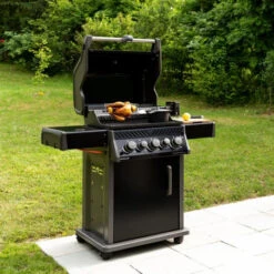 Barbecue Gaz Rogue RB425 RSBPK 3 Brûleurs + Réchaud Lateral + Brûleur Arrière + Rôtissoire - NAPOLEON -Weber Pas Cher Barbecues Magasin barbecue gaz rogue 425 rsbpk 3 bruleurs rechaud lateral bruleur arriere rotissoire napoleon 1