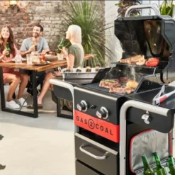 Barbecue Hybride Gaz & Charbon Gas2Coal 2.0 2 Brûleurs -Weber Pas Cher Barbecues Magasin barbecue hybride gaz charbon gas2coal 20 2 bruleurs 2