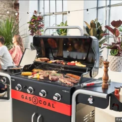 Barbecue Hybride Gaz & Charbon Gas2Coal 440 2.0 4 Brûleurs -Weber Pas Cher Barbecues Magasin barbecue hybride gaz charbon gas2coal 20 4 bruleurs 2