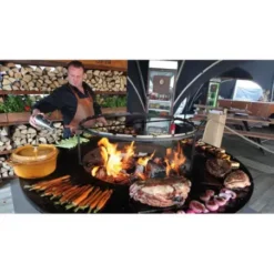 Brasero OFYR XL Plancha Acier Corten Pied 50cm -Weber Pas Cher Barbecues Magasin brasero ofyr xl plancha acier cortene pied 50cm 3