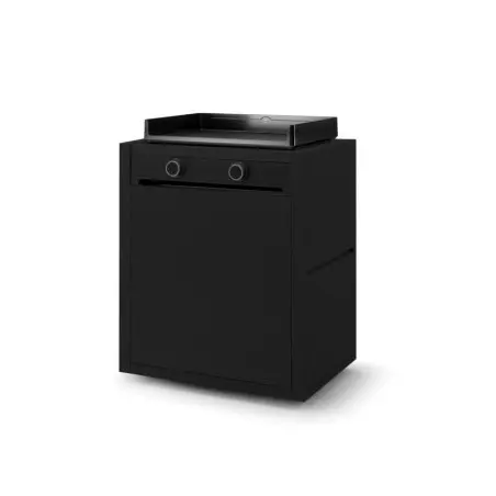 Chariot Plancha Modern 60 Acier Noir Fermé - FORGE ADOUR 2 Chariot Plancha Modern 60 Acier Noir Fermé - FORGE ADOUR – Image 2