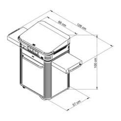 Pack Combo Plancha Electrique 65 Noir & Inox Avec Capot Noir - ENO -Weber Pas Cher Barbecues Magasin combo plancha electrique enosign 65 acier noir inox 2