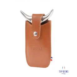 L'Étui De David Cuir Cognac Pour Fourchette TRIDENS -Weber Pas Cher Barbecues Magasin etui cuir camel pour fourchette tridens 2