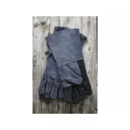 Paire De Gants En Cuir Pour Barbecue - ROSLE 2 Paire De Gants En Cuir Pour Barbecue - ROSLE – Image 2