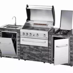 Meuble Modulaire GRANDHALL Stone Island (hors BBQ) -Weber Pas Cher Barbecues Magasin meuble modulaire grandhall stone island hors bbq 2