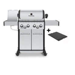 Nouvelles Arrivées 5 Pack + Barbecue Gaz Baron S 490 Ir Avec Plancha & Rôtissoire + 10 Accessoires - BROIL KING