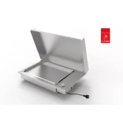 Plancha Electrique Encastrable Oasi In.El60 Inox Plaque Lisse + Couvercle - PLANET