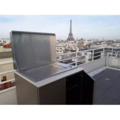 Plancha Electrique Encastrable Oasi In.El60 Inox Plaque Lisse + Couvercle - PLANET -Weber Pas Cher Barbecues Magasin plancha gaz encastrable 80 cm inox 2 feux plaque lisse couvercle planet 3