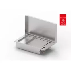 Plancha Gaz Encastrable Inox Oasi 80Mix Plaque Lisse 26 + Plaque Lisse 55 + Couvercle - PLANET
